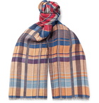 Missoni - Fringed Checked Woven Scarf - Multi