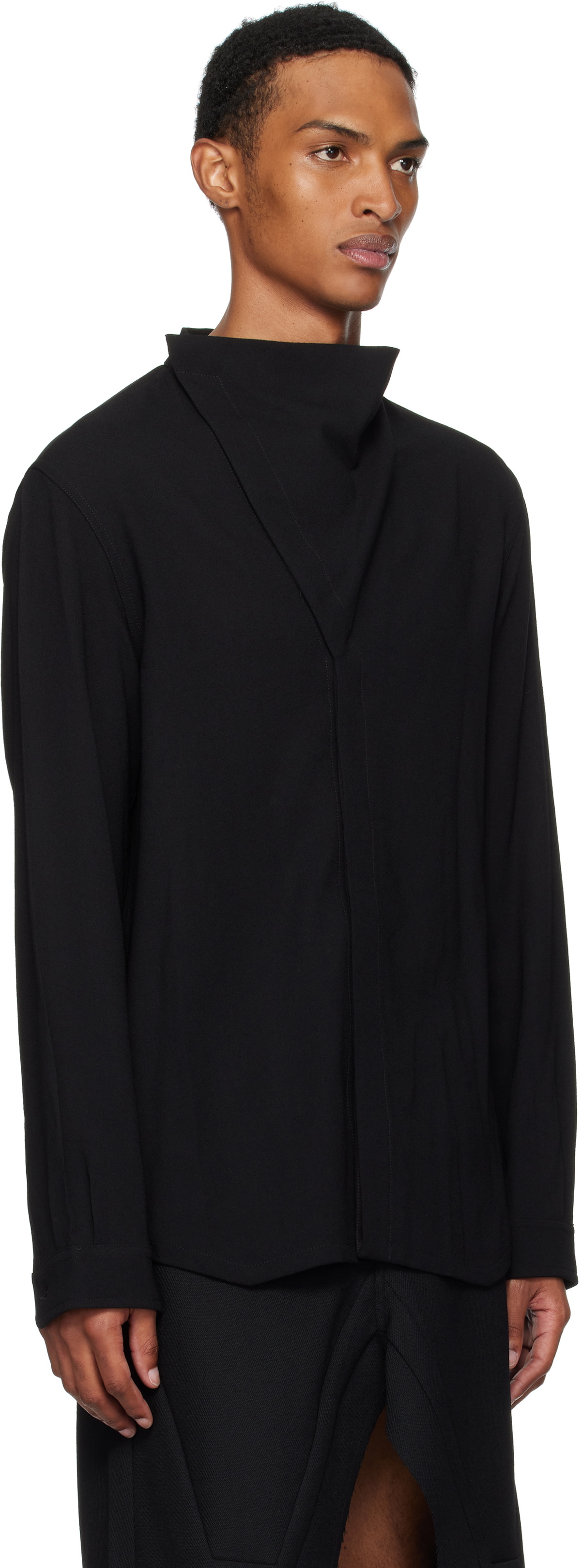 Rick Owens Black Concordians Island Shirt Rick Owens