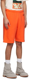 Heron Preston Orange Cotton Shorts