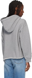 MM6 Maison Margiela Gray Unbrushed Cotton Hoodie
