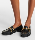 McQueen Wishbone leather loafers
