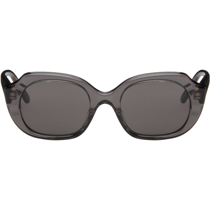 Photo: LOEWE Gray Slim Sunglasses