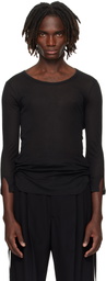 Ann Demeulemeester Black Margon Long Sleeve T-Shirt