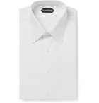 TOM FORD - Slim-Fit Bib-Front Cotton Shirt - White
