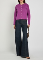 Flore Flore Poppy Cotton Cardigan Purple