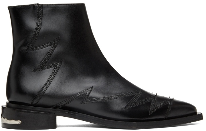Photo: Toga Virilis Black Leather Embellished Boots