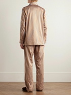 Derek Rose - Wellington Striped Cotton-Poplin Pyjama Set - Neutrals
