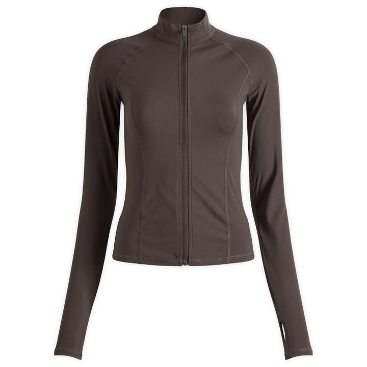 Photo: Adanola Women's Ultimate Long Sleeve Zip Up Top in Coffee Bean