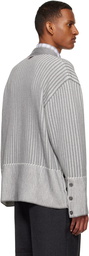 Thom Browne Gray 4-Bar Cardigan