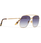 Acne Studios - Anteom Aviator-Style Gold-Tone and Tortoiseshell Acetate Sunglasses - Gold