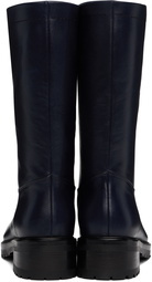 Maryam Nassir Zadeh Navy Belmont Boots