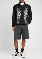 Warren Lotas Serenity Reaper Embroidered Fleece Jacket Black