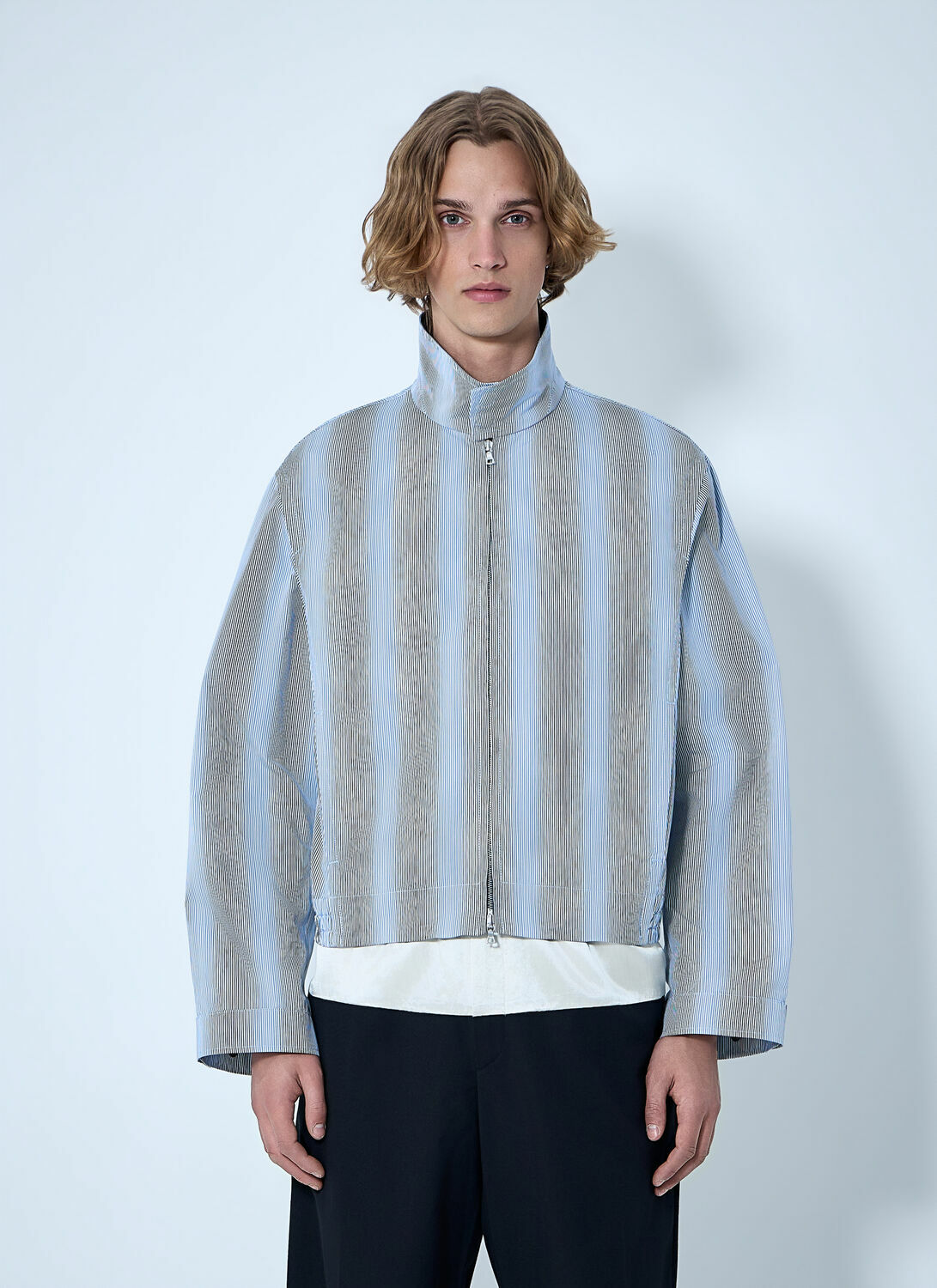 Dries Van Noten Striped Zip-Up Jacket
