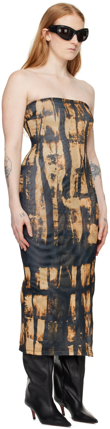 Miaou Black Lila Midi Dress