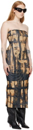Miaou Black Lila Midi Dress