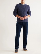 Massimo Alba - Alunga Straight-Leg Cotton-Velvet Trousers - Blue