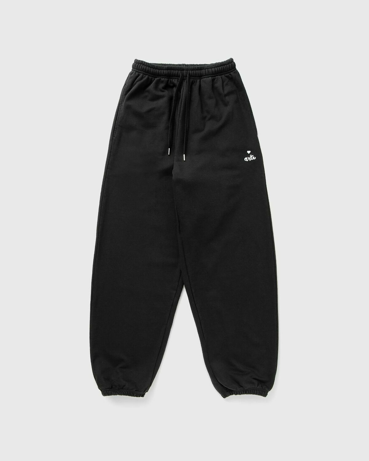 Arte Antwerp Small heart and logo pants Black Mens Sweatpant