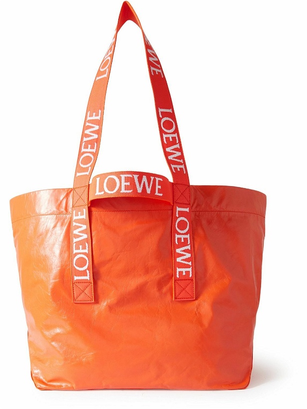 Photo: Loewe - Distressed Leather Tote Bag