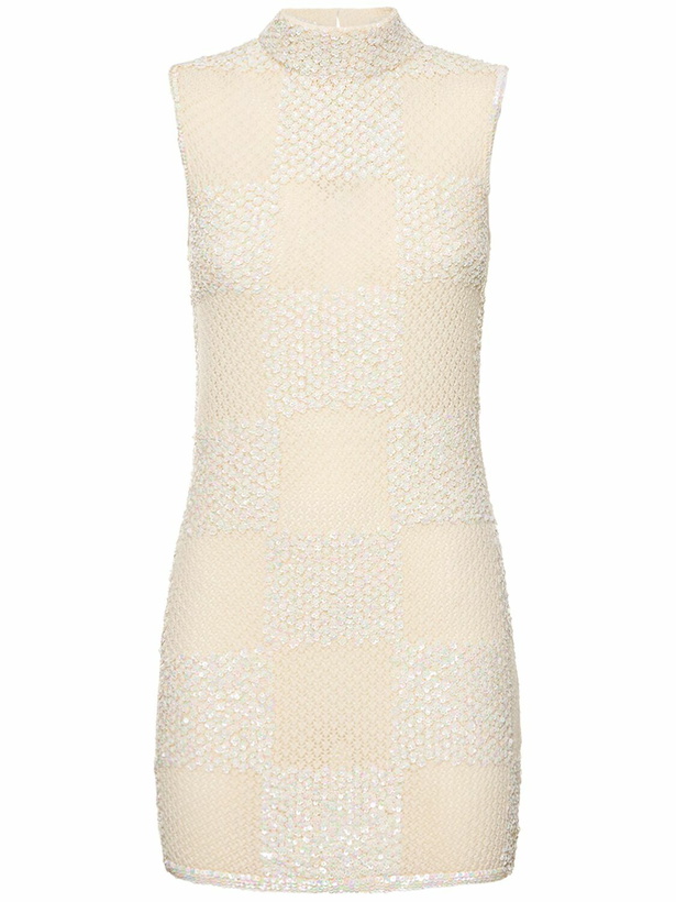 Photo: CASABLANCA - Sequined Knit Mini Dress