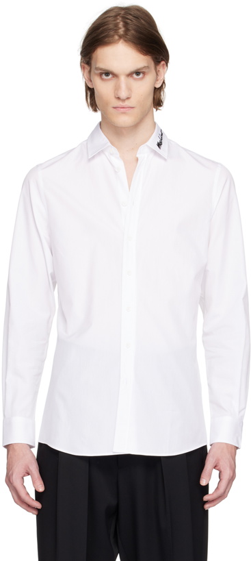 Photo: Moschino White Embroidered Shirt