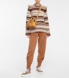 Chloe - Wool and silk-blend sweatpants