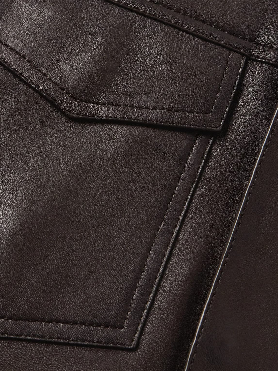 Yves Salomon - Leather Blouson Jacket - Brown