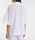 Loulou de Saison Sofi tie-neck cotton poplin top
