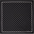 Dolce&Gabbana Black & White Silk Twill Polka-Dot Scarf