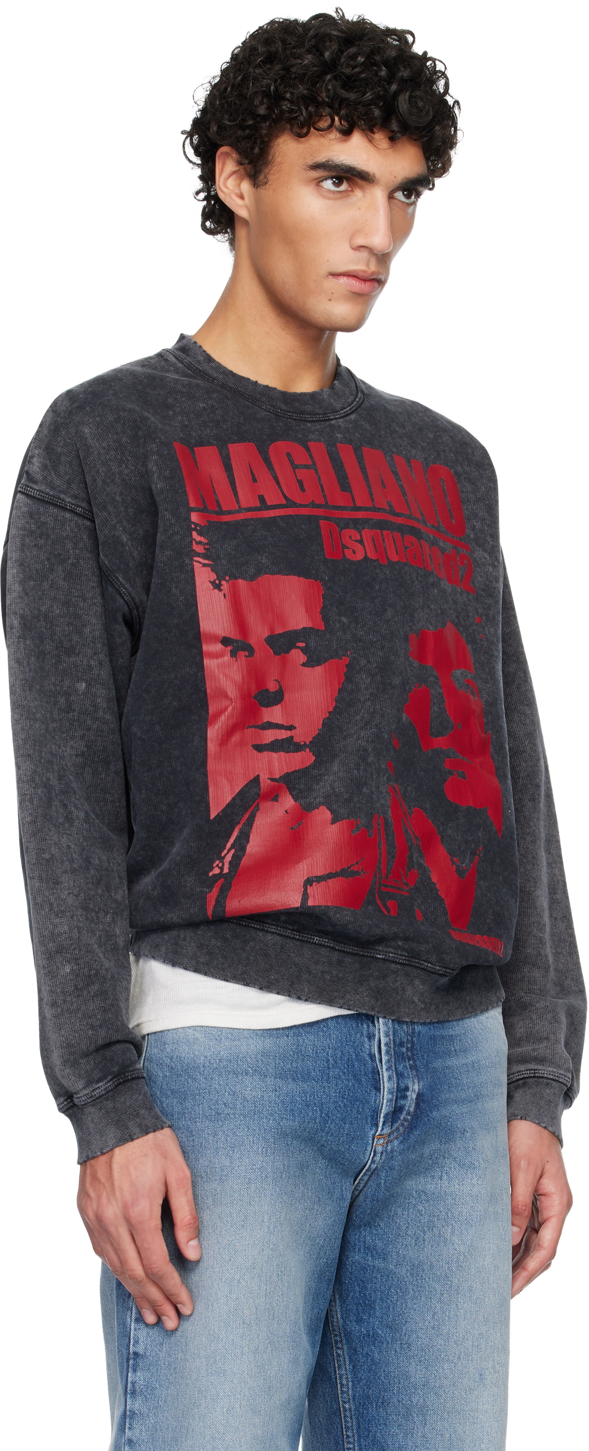 Dsquared2 Gray Magliano Edition Rock Relax Fit Sweatshirt