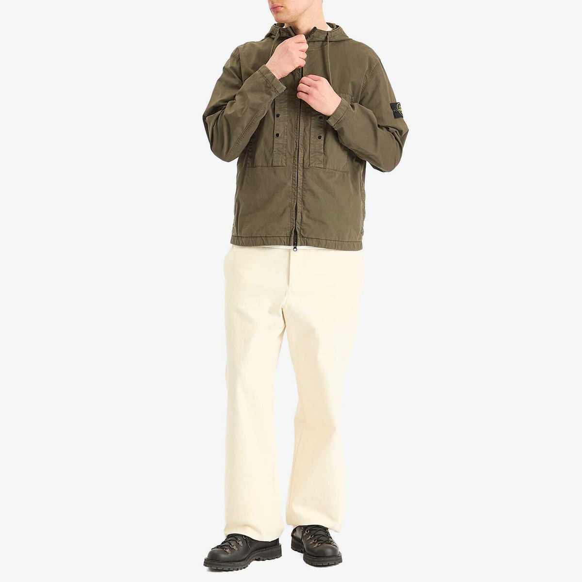 Stone Island Men's Supima Cotton Twill Stretch-TC Hooded