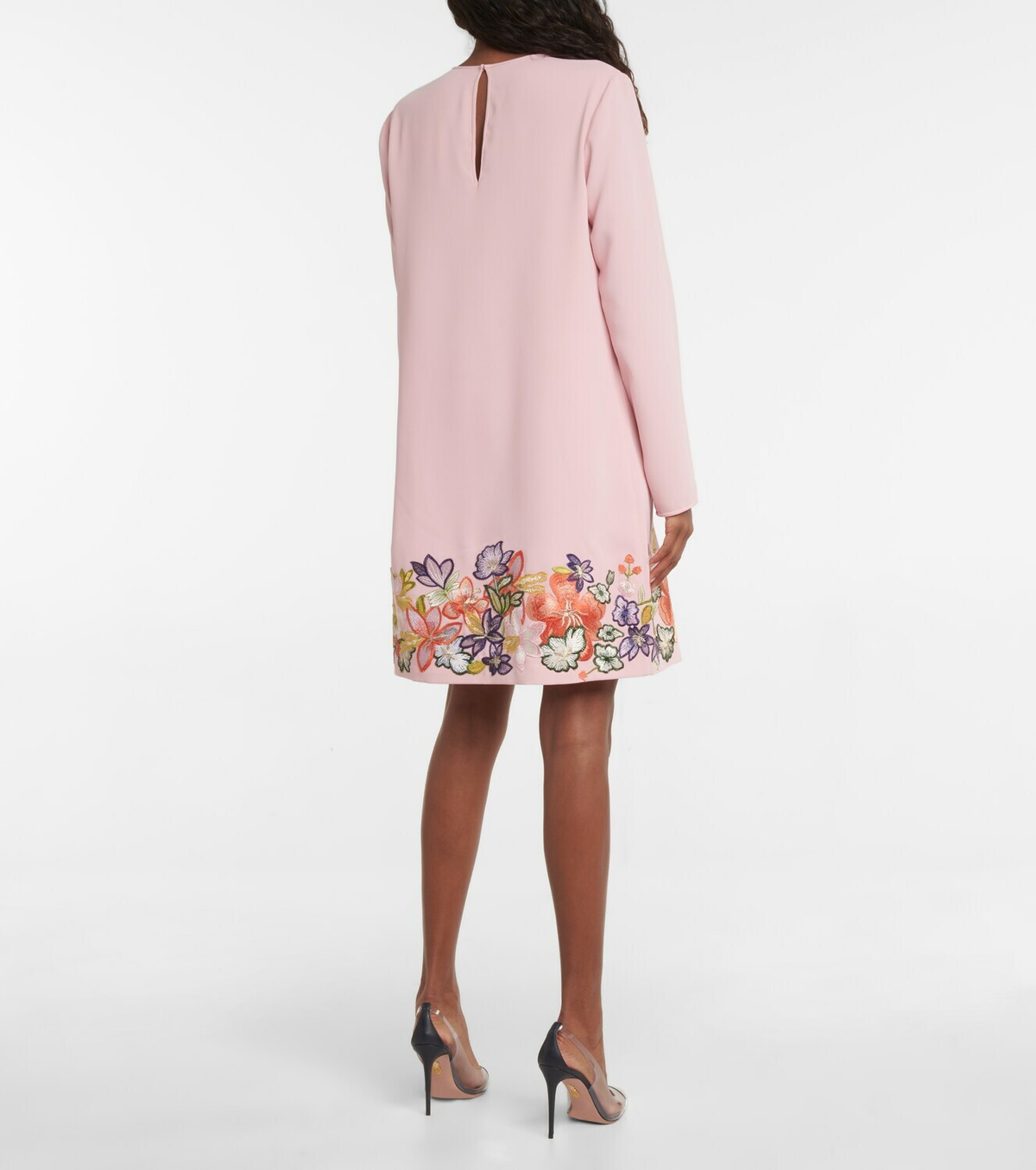 Costarellos Zinnia floral-embroidered minidress