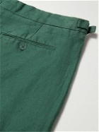 Orlebar Brown - Griffon Straight-Leg Linen Trousers - Green