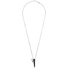 Isabel Marant Black and Silver Benh Necklace