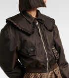 Ganni Duchess bomber jacket