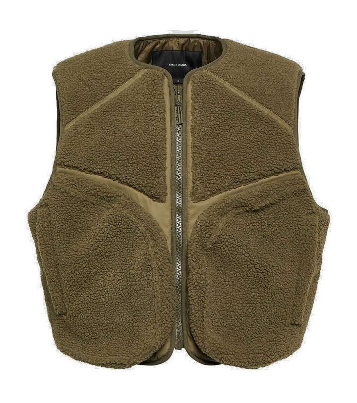 Photo: Entire Studios Cropped fleece vest