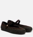 Loewe Paula's Ibiza Rio suede Mary Jane flats