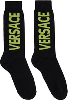 Versace Black Logo Socks