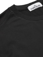 Stone Island - Logo-Appliquéd Cotton-Jersey T-Shirt - Black