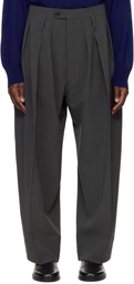RAINMAKER KYOTO Gray Double Cloth 3-Pleated Trousers