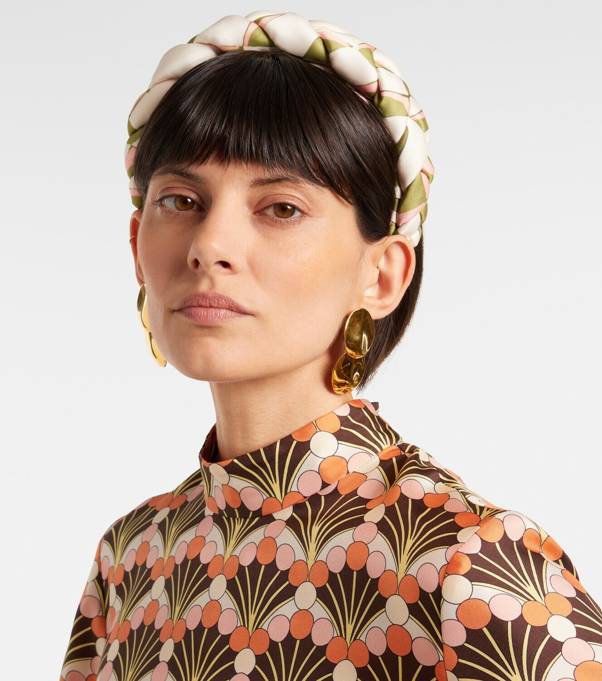 La DoubleJ Rapunzel braided twill headband