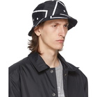 Acne Studios Black Motif Bucket Hat