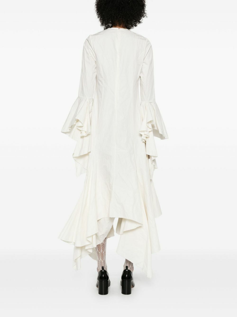 Marques'Almeida White Ruffled Dress