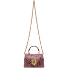 Dolce and Gabbana Pink and Black Small Devotion Bag