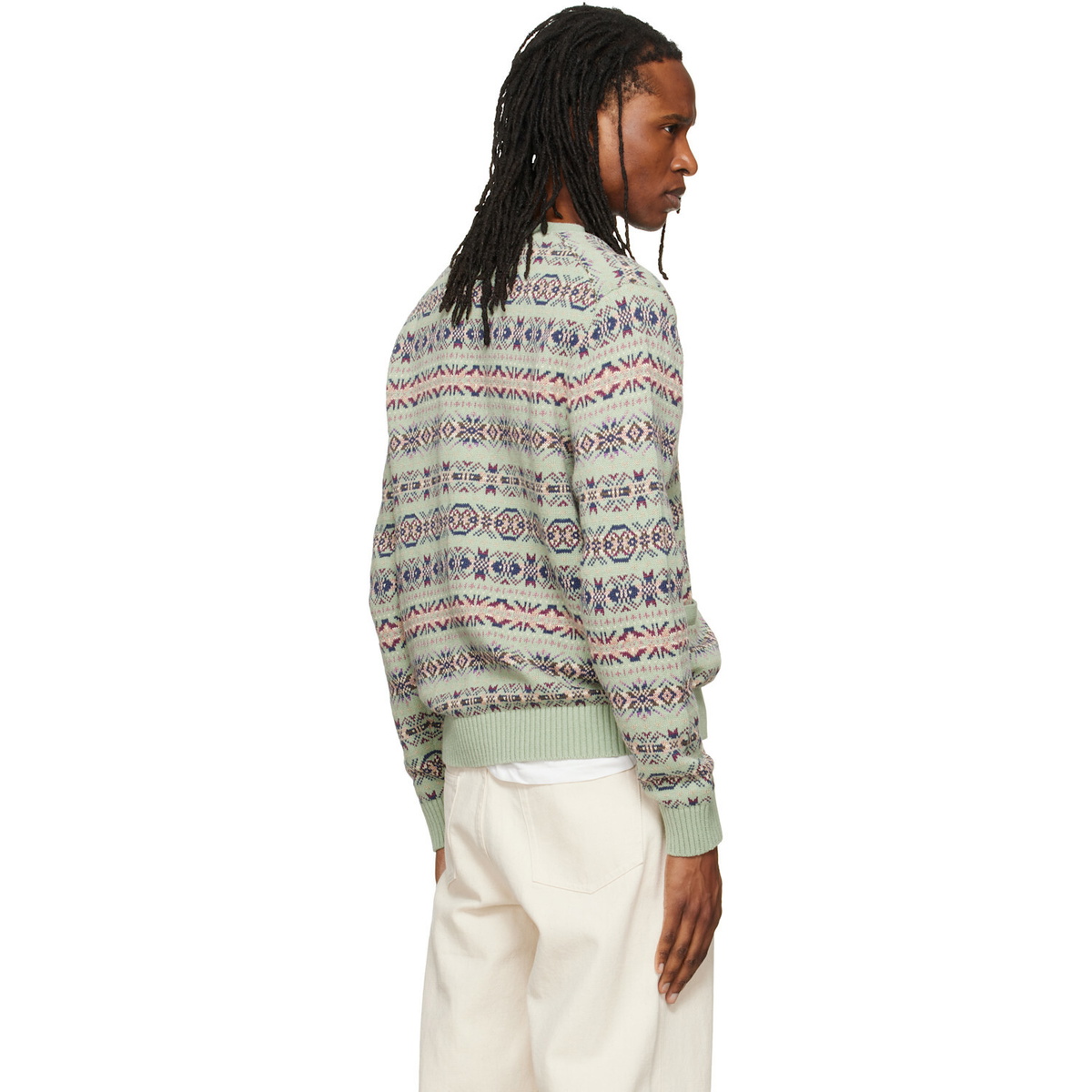 Polo Ralph Lauren Green Cotton Linen Blend Long Sleeve Cardigan