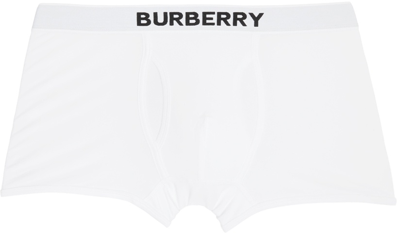 Photo: Burberry White Logo Boxers