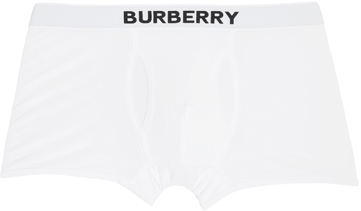Photo: Burberry White Logo Boxers