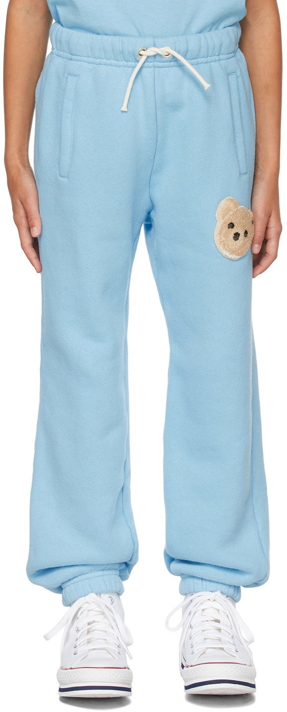 Palm Angels Girls AOP PA Bears Trousers in Lilac