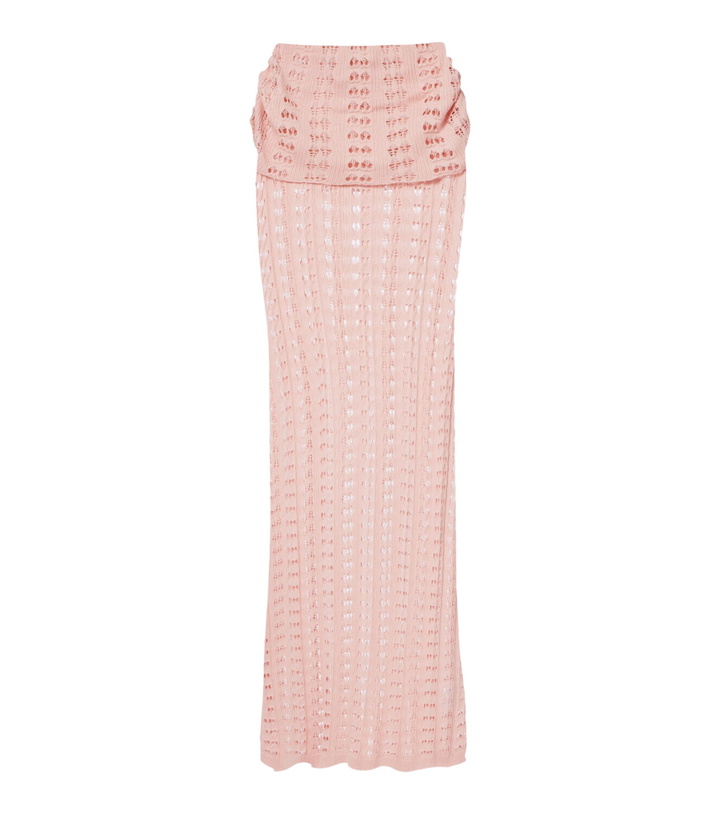 Photo: Aya Muse Draped pointelle maxi skirt