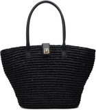 ANINE BING Black Lou Monogram Tote