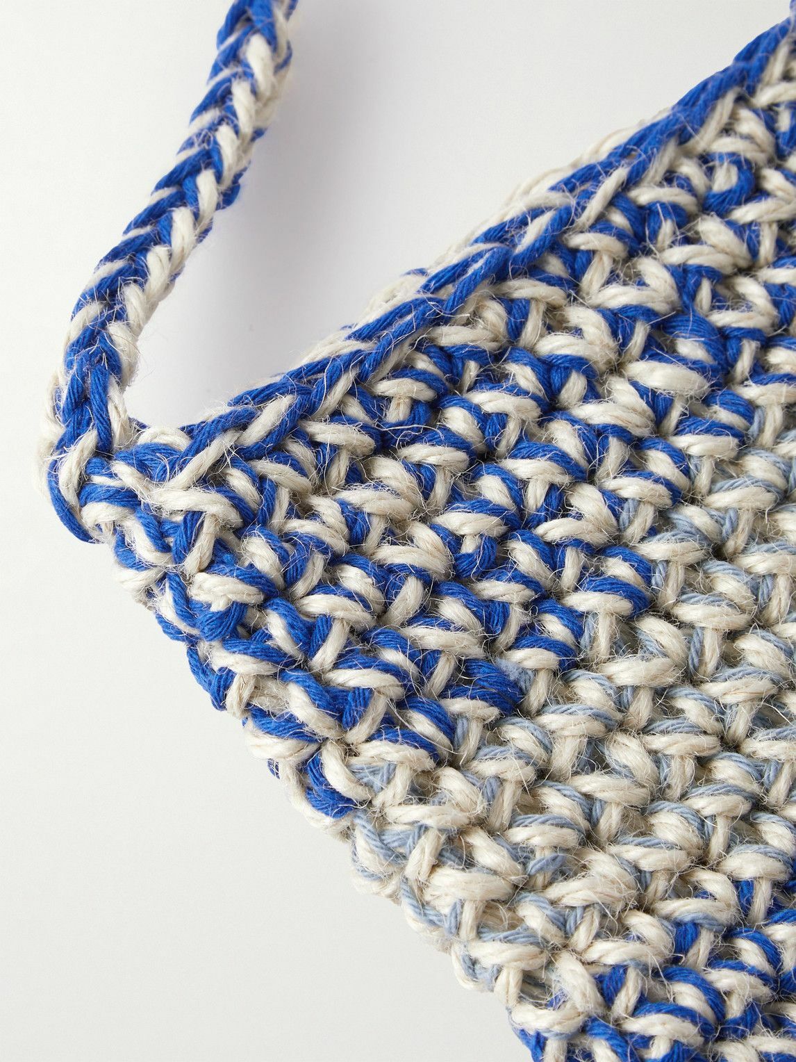 【NICHOLAS DALEY】クロシェットポーチ AW20 Nicholas Daley - Crocheted Jute-Blend Pouch Nicholas Daley